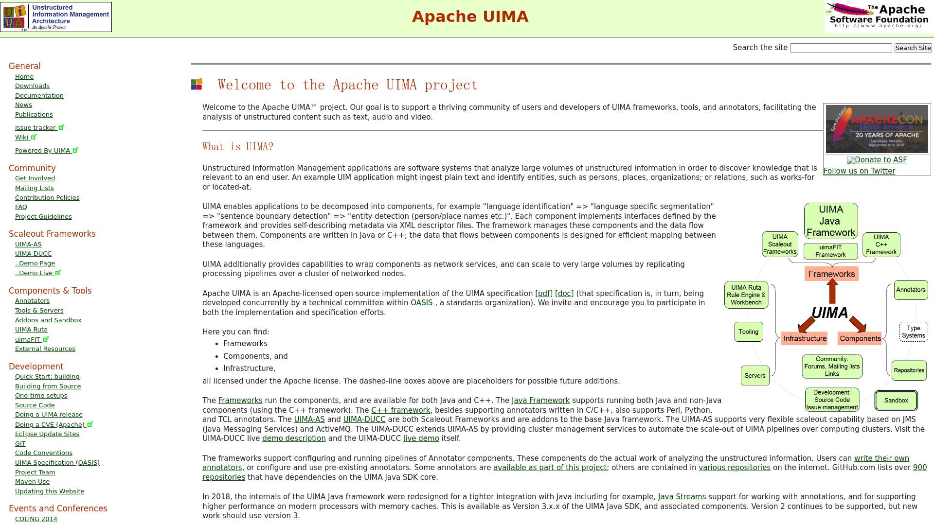 Apache UIMA - Apache UIMA截图时间：2022-12-10
